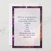 Galactisch Paars buitenruimte Kaart (Achterkant)