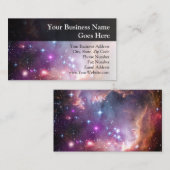 Galactisch Paars buitenruimte Visitekaartje (Voorkant / Achterkant)