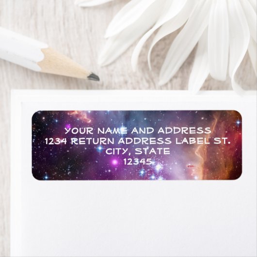 Galactisch Paars voor de buitenruimte Etiket (Insitu)
