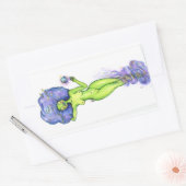 galactisch rechthoekige sticker (Envelop)