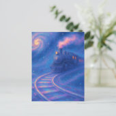 Galactisch spoor - Fantasie kunst in pastelstijl Briefkaart (Staand voorkant)