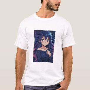 Galactische Anime Dream – Cosmic T-Shirt Design