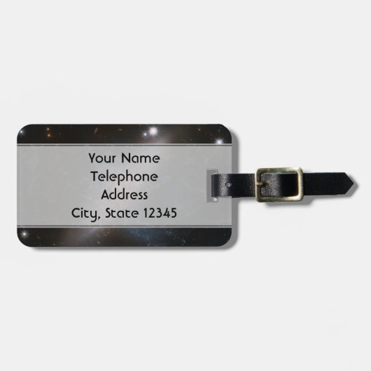 Galactische bedekking bagagelabel (Voorkant horizontaal)