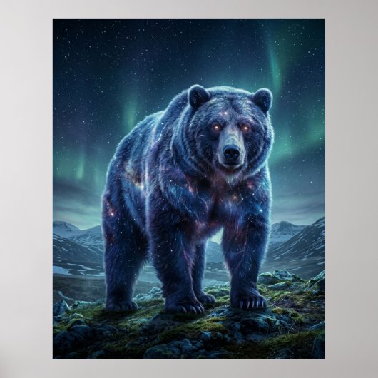 Galactische Beer Ster Wildernis Poster (Voorkant)