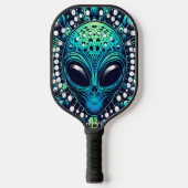 Galactische bezoekers Pickleball Paddle onder Star (Voorkant)