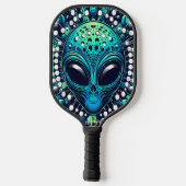 Galactische bezoekers Pickleball Paddle onder Star (Achterkant)