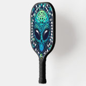 Galactische bezoekers Pickleball Paddle onder Star (Links)