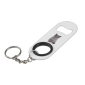 Galactische blik Het Stellar Kat in Zonnebril Mini Flessenopener (Voorkant Gekanteld)