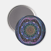 Galactische Bloom Mandala Magneet (Voorkant / Achterkant)