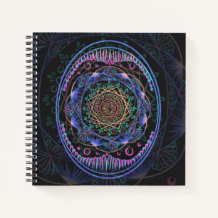 Galactische Bloom Mandala Notitieboek