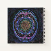 Galactische Bloom Mandala Notitieboek (Achterkant)