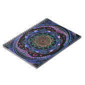 Galactische Bloom Mandala Notitieboek (Linkerzijde)