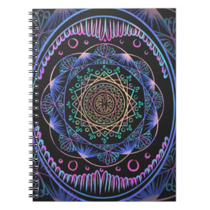 Galactische Bloom Mandala Notitieboek