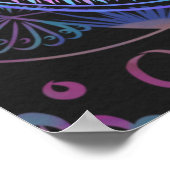 Galactische Bloom Mandala Poster (Hoek)