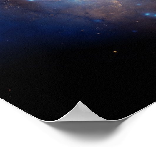 Galactische botsing poster (Hoek)