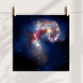 Galactische botsing poster