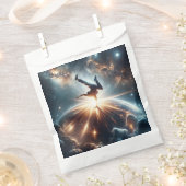 Galactische breakdance explosie in de ruimte bedankzakje (Geknipt)