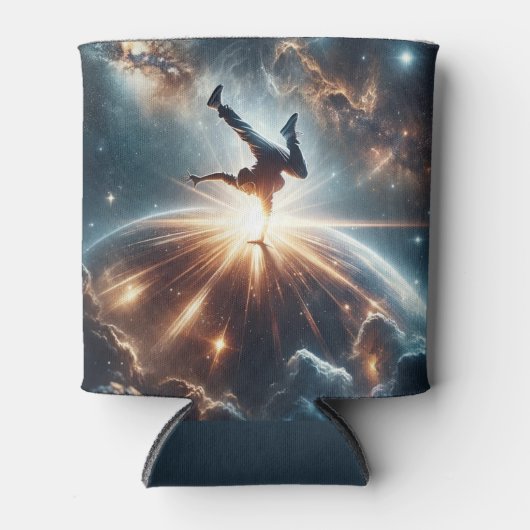 Galactische breakdance explosie in de ruimte blikjeskoeler (Voorkant)