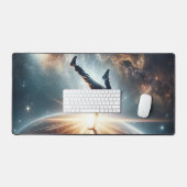 Galactische breakdance explosie in de ruimte bureaumat (Keyboard & Muis)