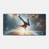 Galactische breakdance explosie in de ruimte bureaumat (Voorkant)