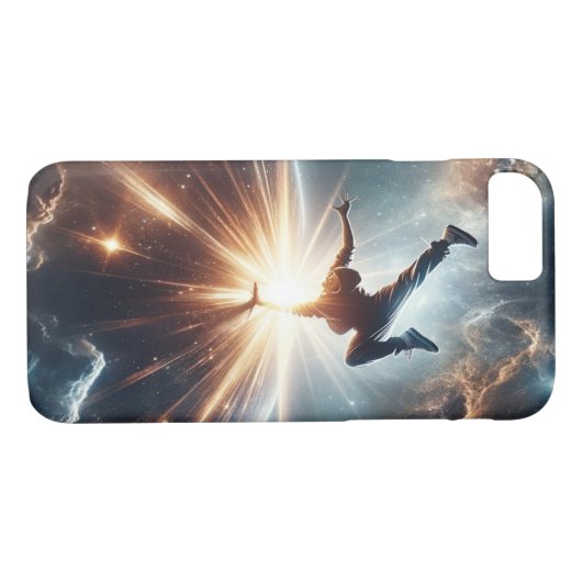 Galactische breakdance explosie in de ruimte Case-Mate iPhone case (Achterkant (Horizontaal))