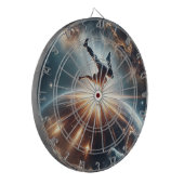Galactische breakdance explosie in de ruimte dartbord (Voorkant Links)