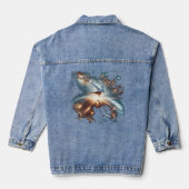 Galactische breakdance explosie in de ruimte denim jacket (Achterkant)