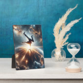 Galactische breakdance explosie in de ruimte fotoplaat (Zijkant)