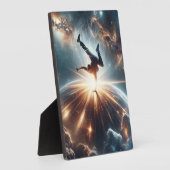 Galactische breakdance explosie in de ruimte fotoplaat (Zijkant)