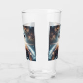 Galactische breakdance explosie in de ruimte glas (Links)