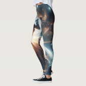 Galactische breakdance explosie in de ruimte leggings (Links)
