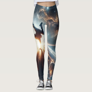 Galactische breakdance explosie in de ruimte leggings