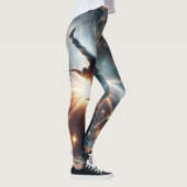 Galactische breakdance explosie in de ruimte leggings (Rechts)