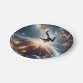 Galactische breakdance explosie in de ruimte papieren bordje (Gekanteld)