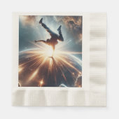 Galactische breakdance explosie in de ruimte servet (Voorkant)