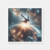 Galactische breakdance explosie in de ruimte servet (Voorkant)