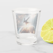 Galactische breakdance explosie in de ruimte shot glas (Achterkant)