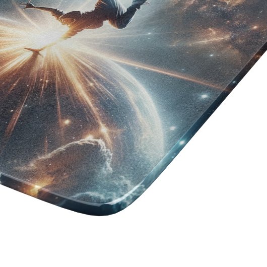 Galactische breakdance explosie in de ruimte snijplank (Hoek)