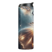 Galactische breakdance explosie in de ruimte thermosbeker (Gedraaid links)