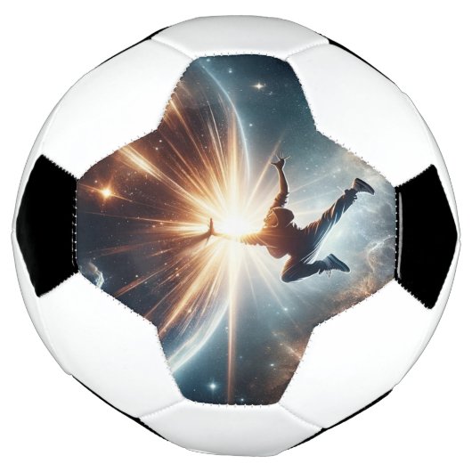 Galactische breakdance explosie in de ruimte voetbal (Gedraaid)