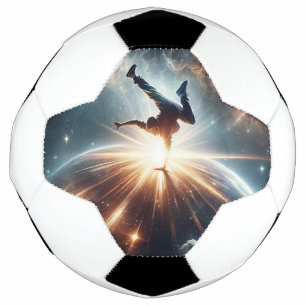 Galactische breakdance explosie in de ruimte voetbal