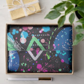 Galactische Buurt: Abstracte Kunst Tissuepapier (Geschenk)