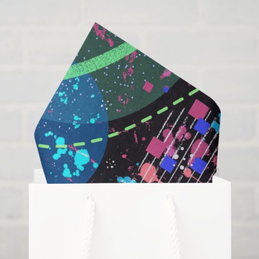 Galactische Buurt: Abstracte Kunst Tissuepapier (Cadeauzakje)