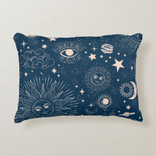 Galactische Constellaties: Ruimtepatroon ontwerp Accent Kussen
