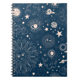 Galactische Constellaties: Ruimtepatroon ontwerp Notitieboek
