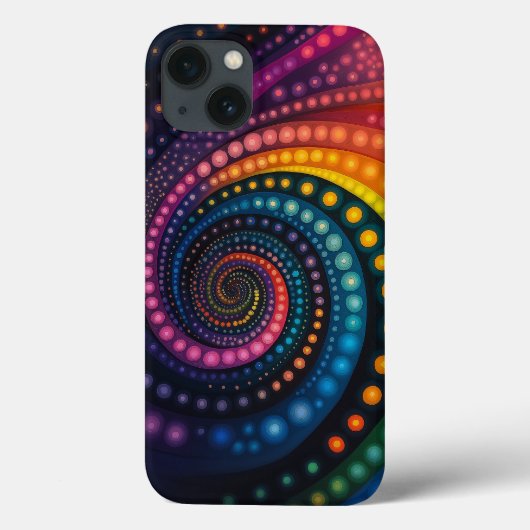 Galactische Cosmic Rainbow Swirl Stippen Galaxy Case-Mate iPhone Case (Achterkant)