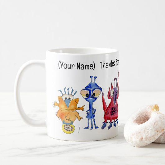 Galactische Dankbaarheid - Koffiemok (Met donut)