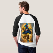 "Galactische draden: Zwaartekracht tarten in stijl T-shirt (Achterkant volledig)