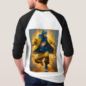 "Galactische draden: Zwaartekracht tarten in stijl T-shirt (Achterkant)