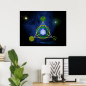 Galactische driehoek poster (Thuiskantoor)